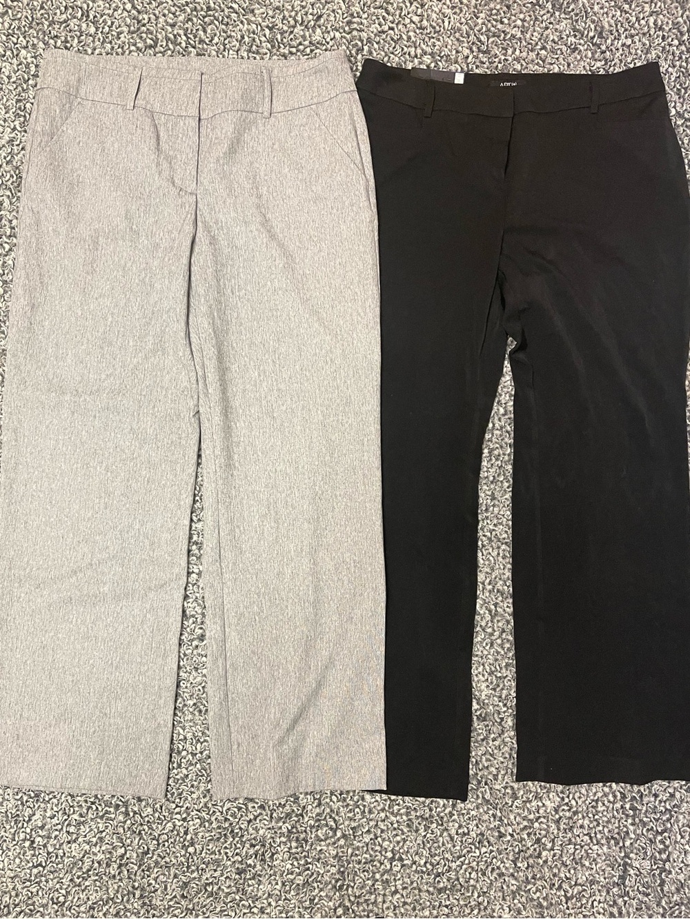 Women’s Apt. 9 Black and Light Gray Dress Pants